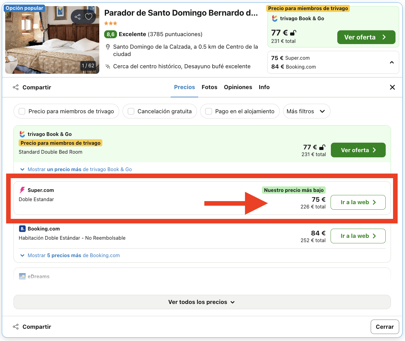 Parador de un monasterio del siglo XVI por 37€