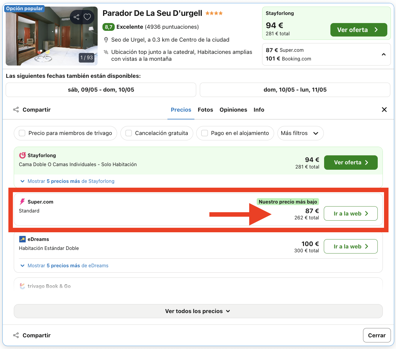 Parador con un llamativo claustro del siglo XVIII por 43€