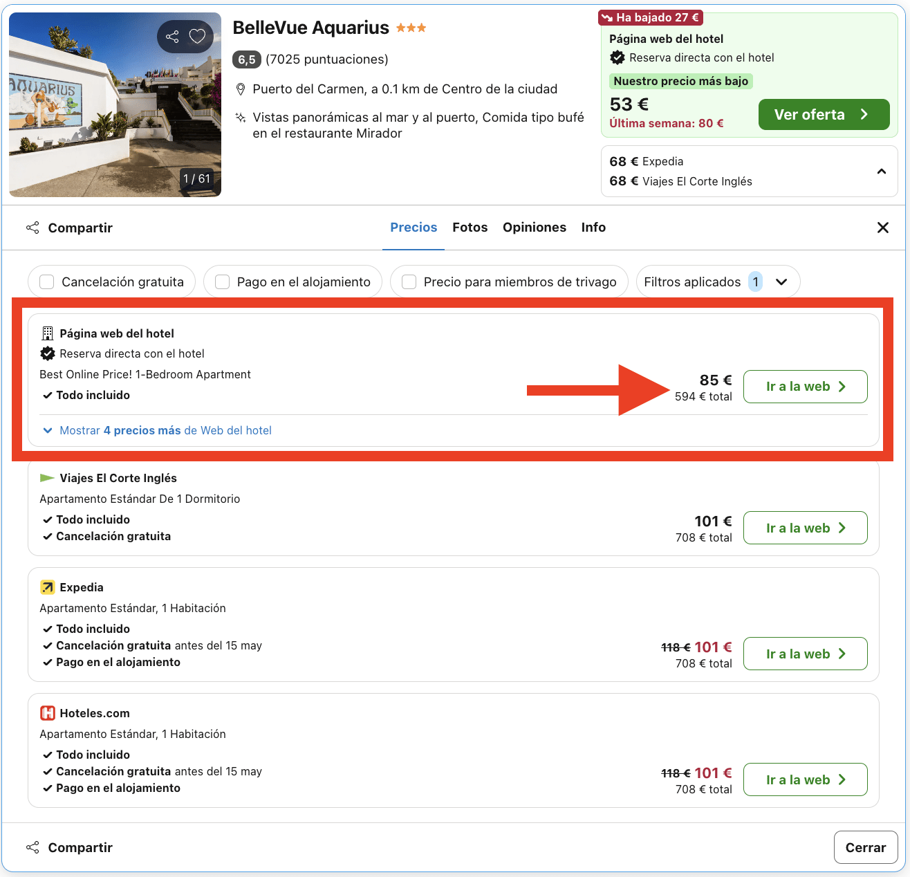 All Inclusive en Lanzarote: aparthotel por 42€