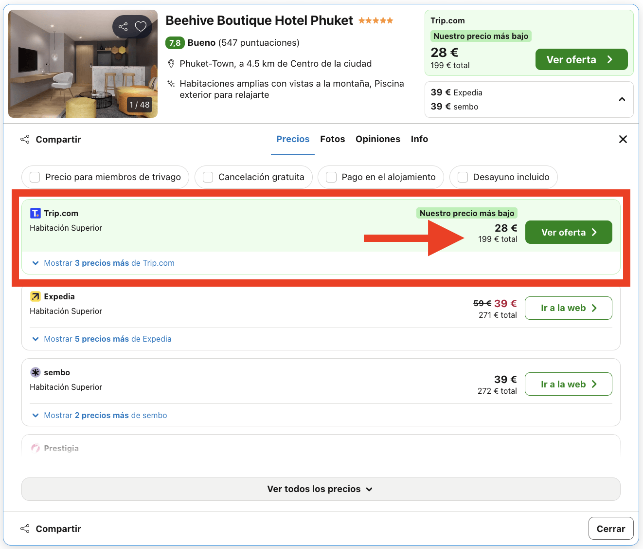 Vacaciones de lujo en Phuket: hotel boutique 5* por 14€