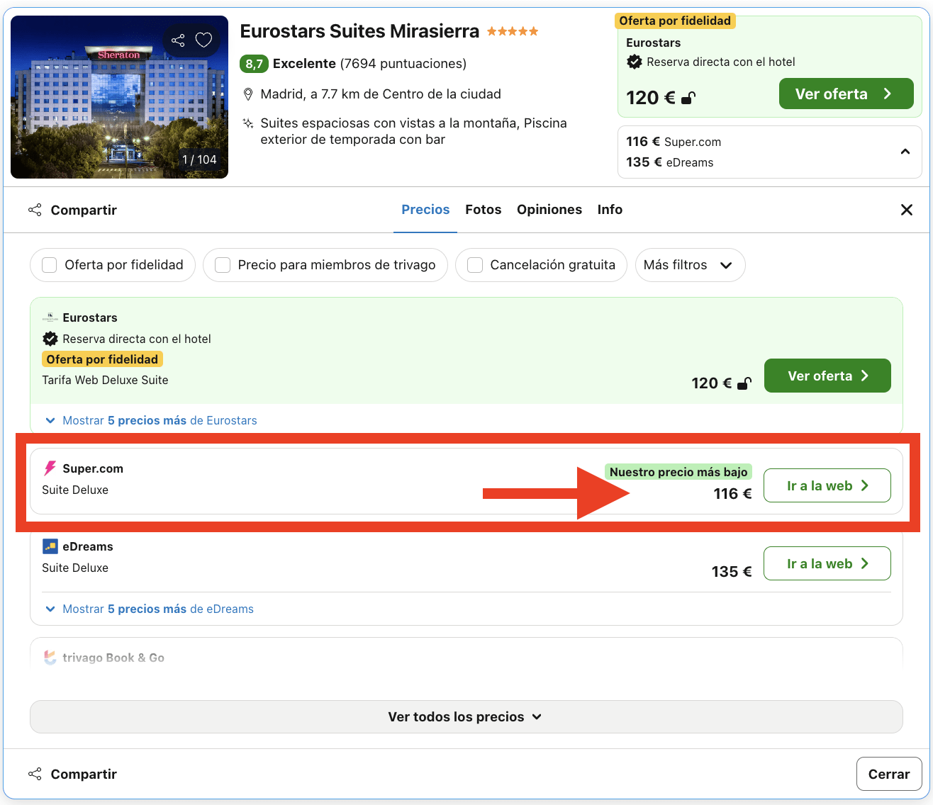 Madrid: Deluxe Suite en hotel 5* por 58€