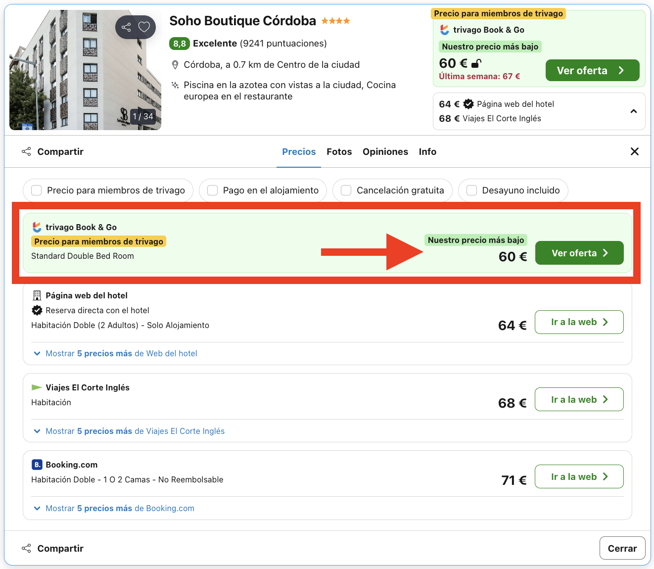Escapada de última hora: hotelazo Soho Boutique Córdoba 4* por 30€