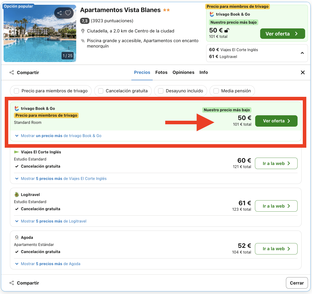 Vuelos a Menorca + 2 noches por 83€