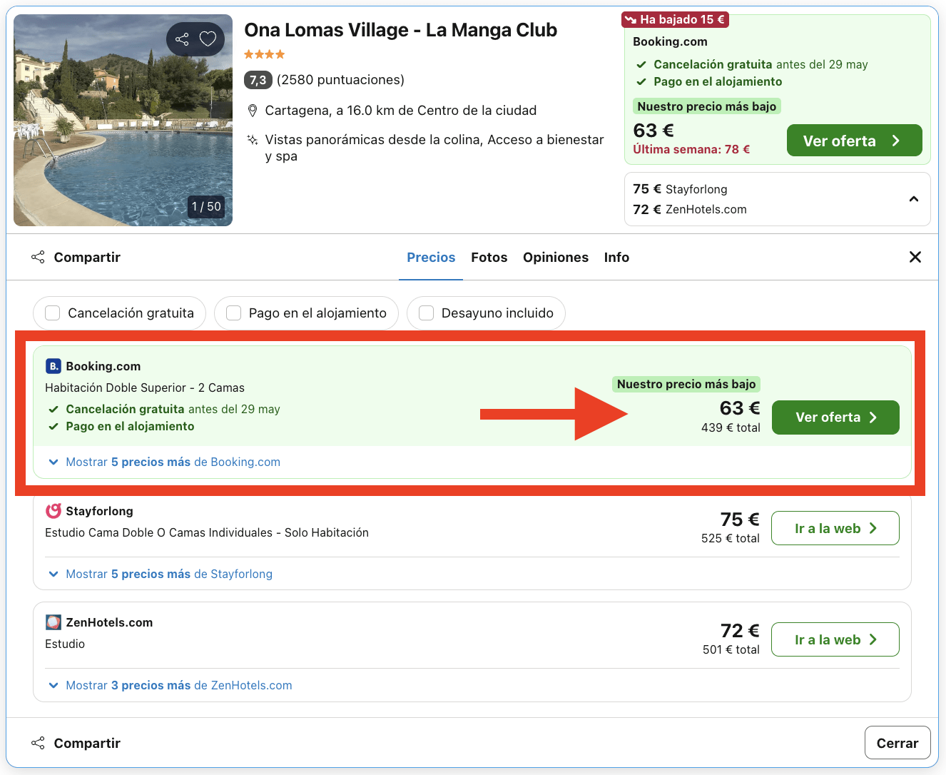 Vacaciones en el Mar Menor: 7 noches en un resort ideal para familias por 219€