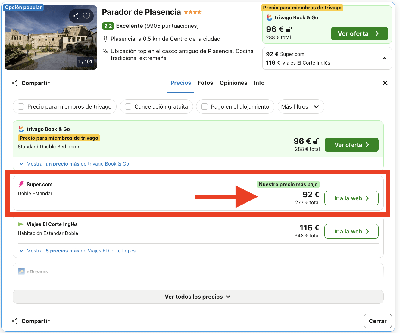 Parador que se alza sobre un convento del siglo XV por 46€