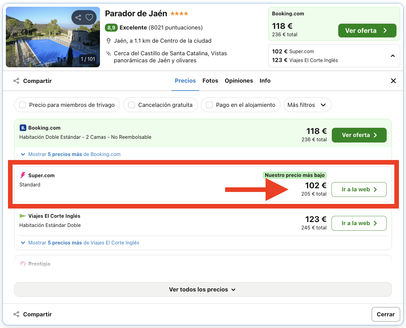 Parador ubicado en un antiguo castillo medieval donde se alojan dos fantasmas por 51€