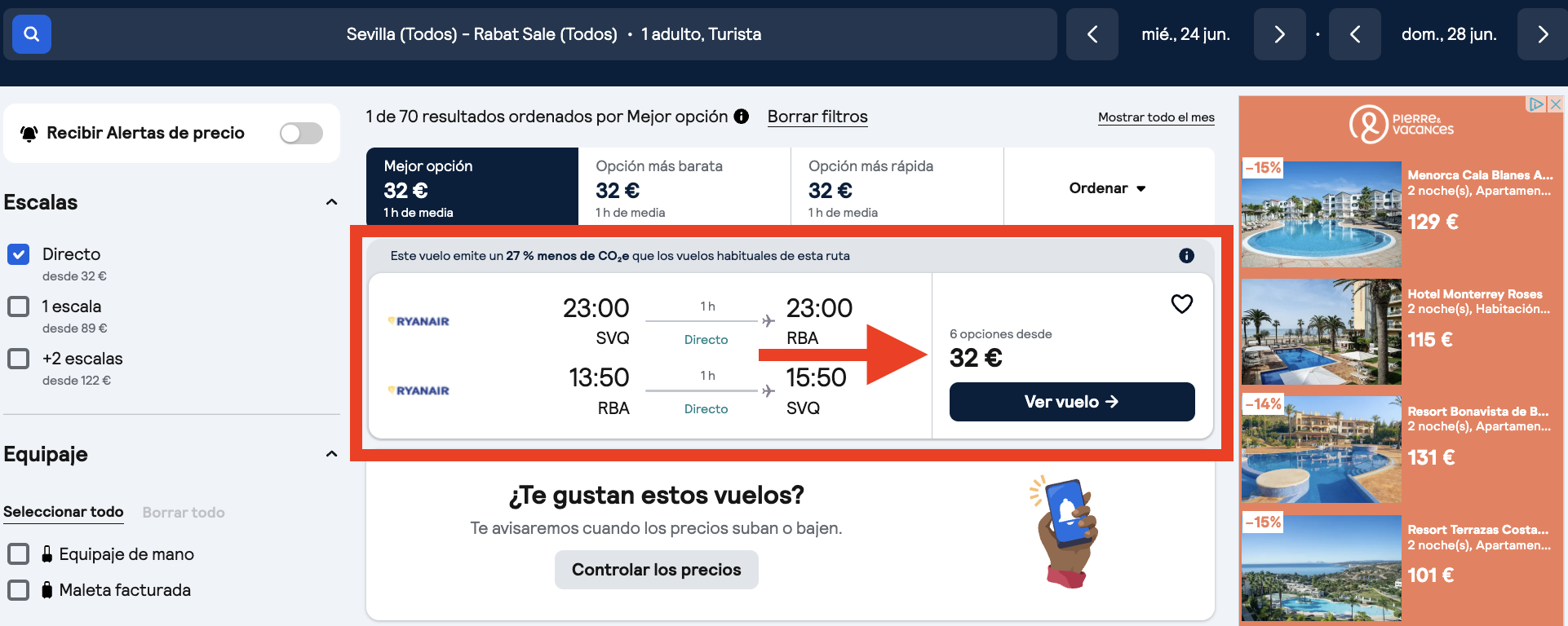 Vuelos a Rabat + 4 noches en un riad con desayuno por 129€