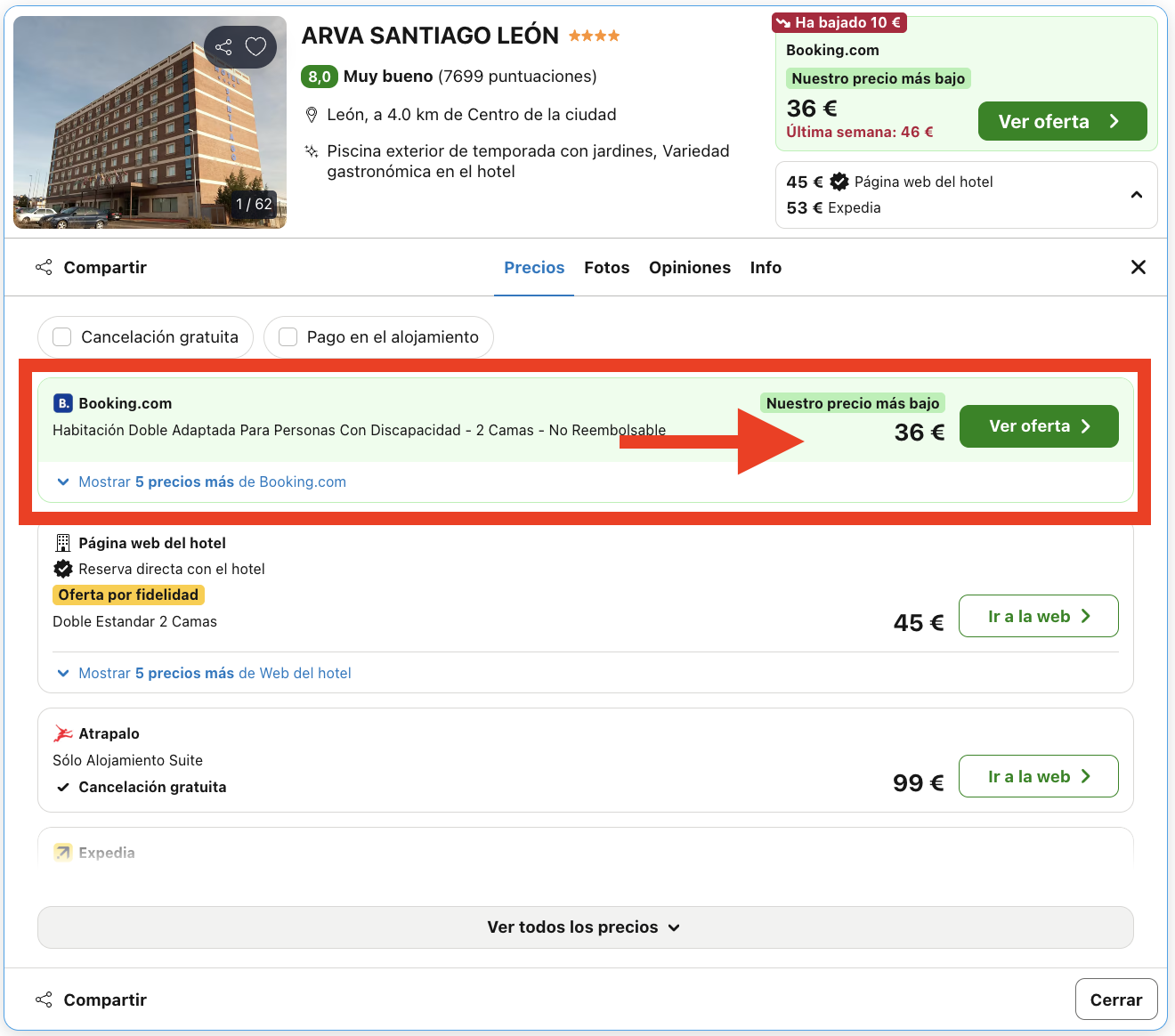 Escapada de última hora: hotel 4* en León por 18€