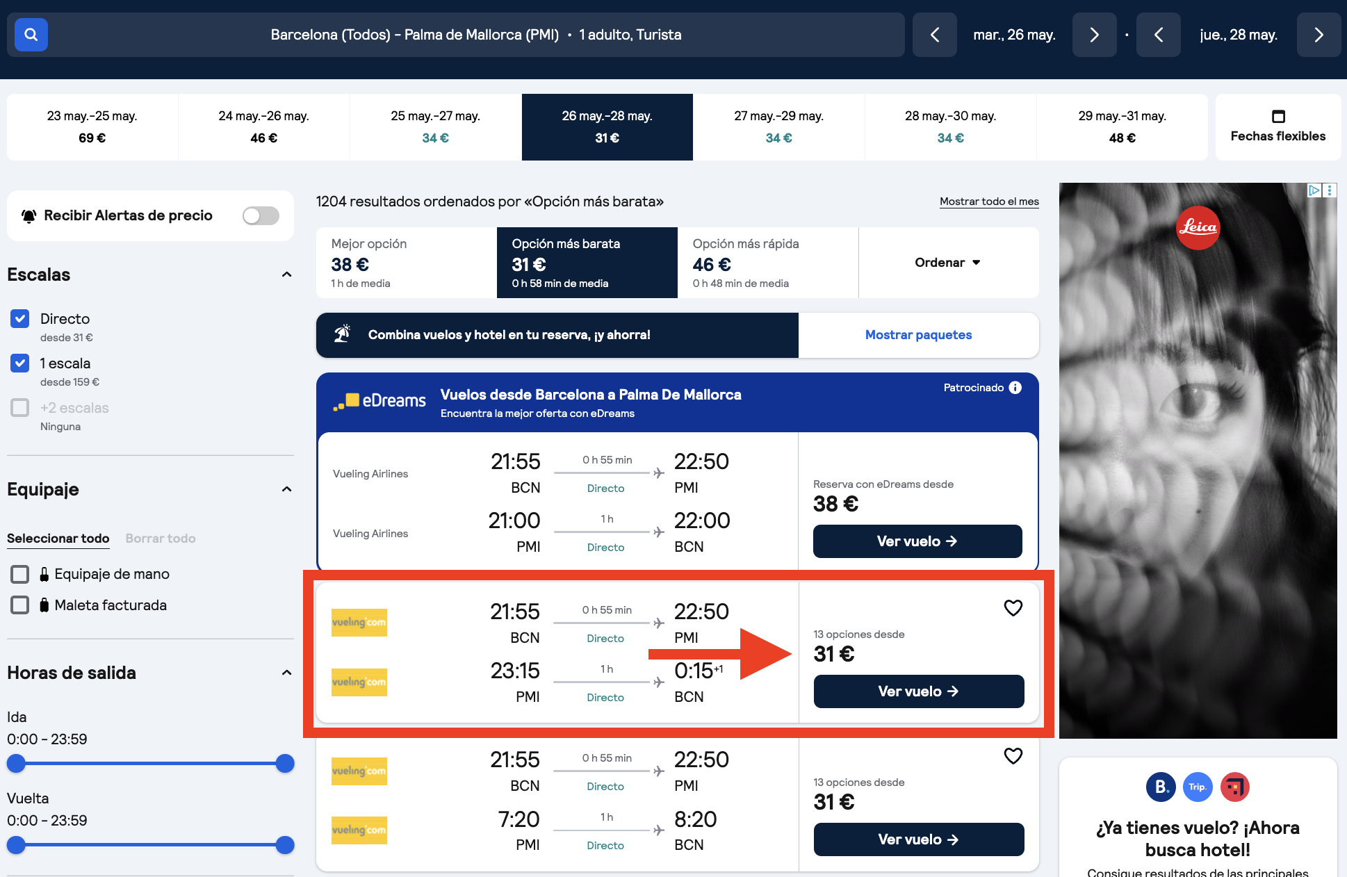 Mallorca: vuelos de ida y vuelta + 2 noches en hotel + desayunos por 85€