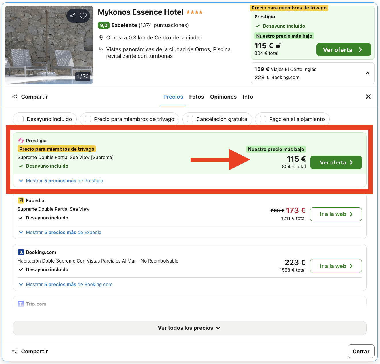 Verano en Mykonos: espectacular hotel 4* por 57€