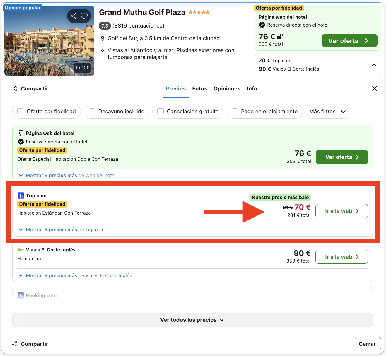 Resort 5* en Tenerife por 35€