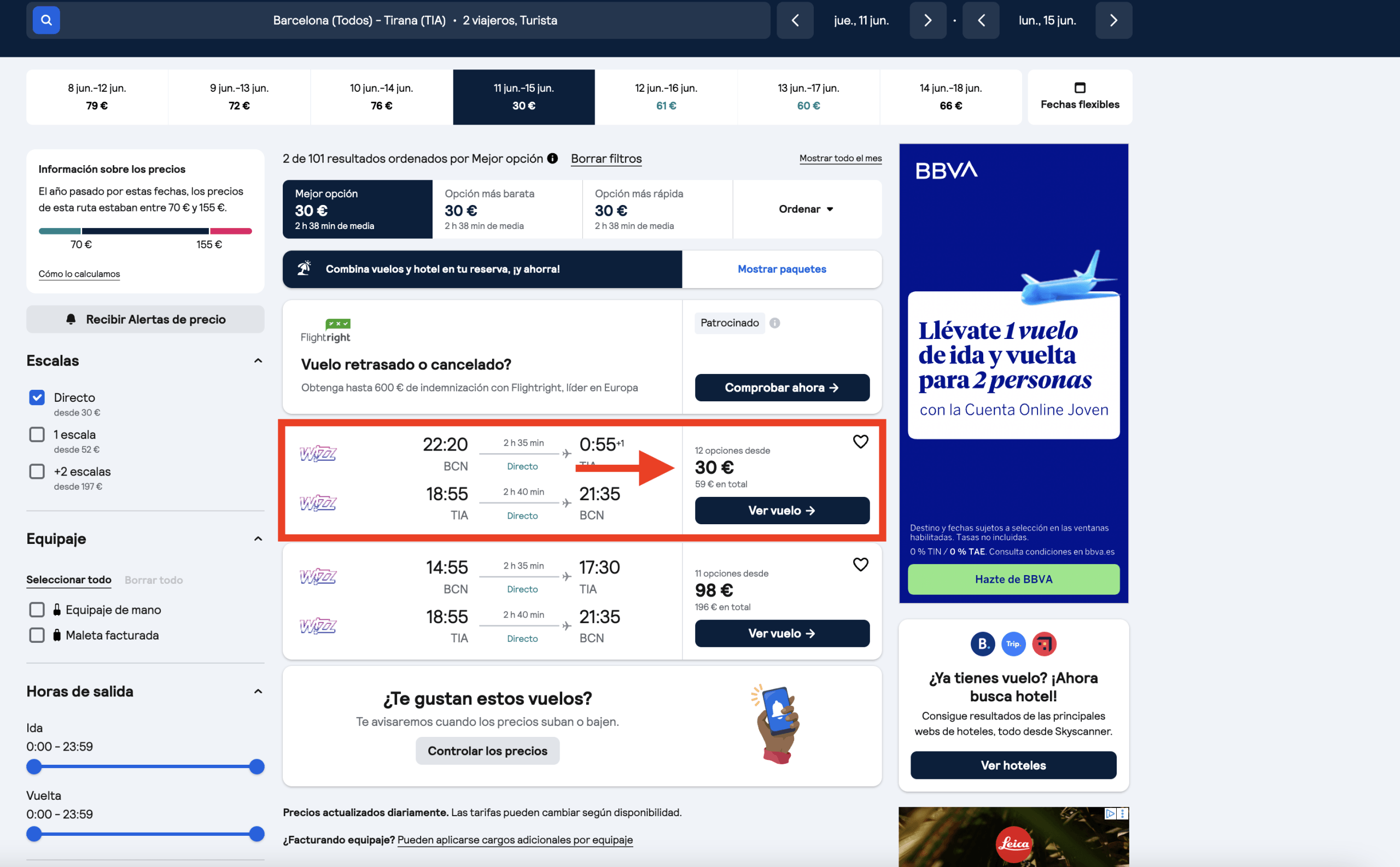 Vuelos a Tirana + 4 noches en un hotel boutique 3* desde 168€