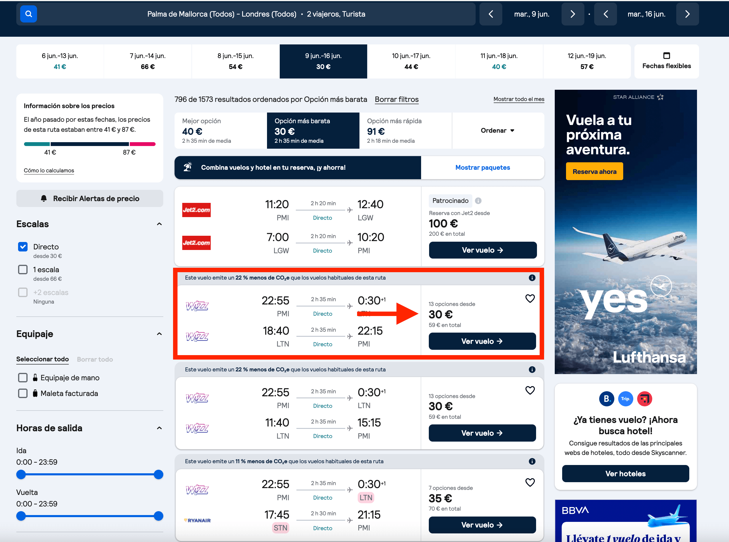 Vuelos a Londres desde 30€