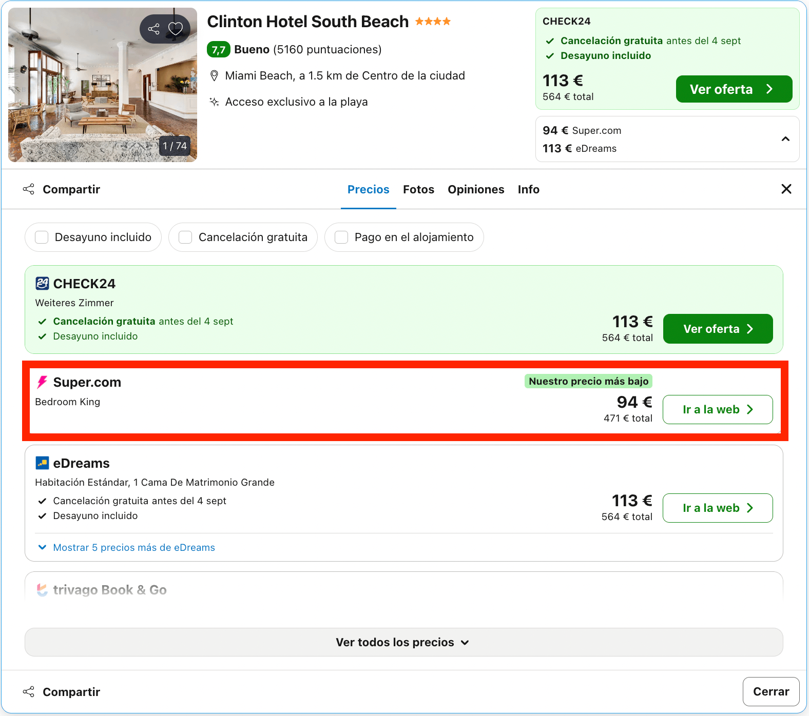 Miami: vuelos directos + 7 noches en un hotel boutique 4* en Miami Beach desde 691€