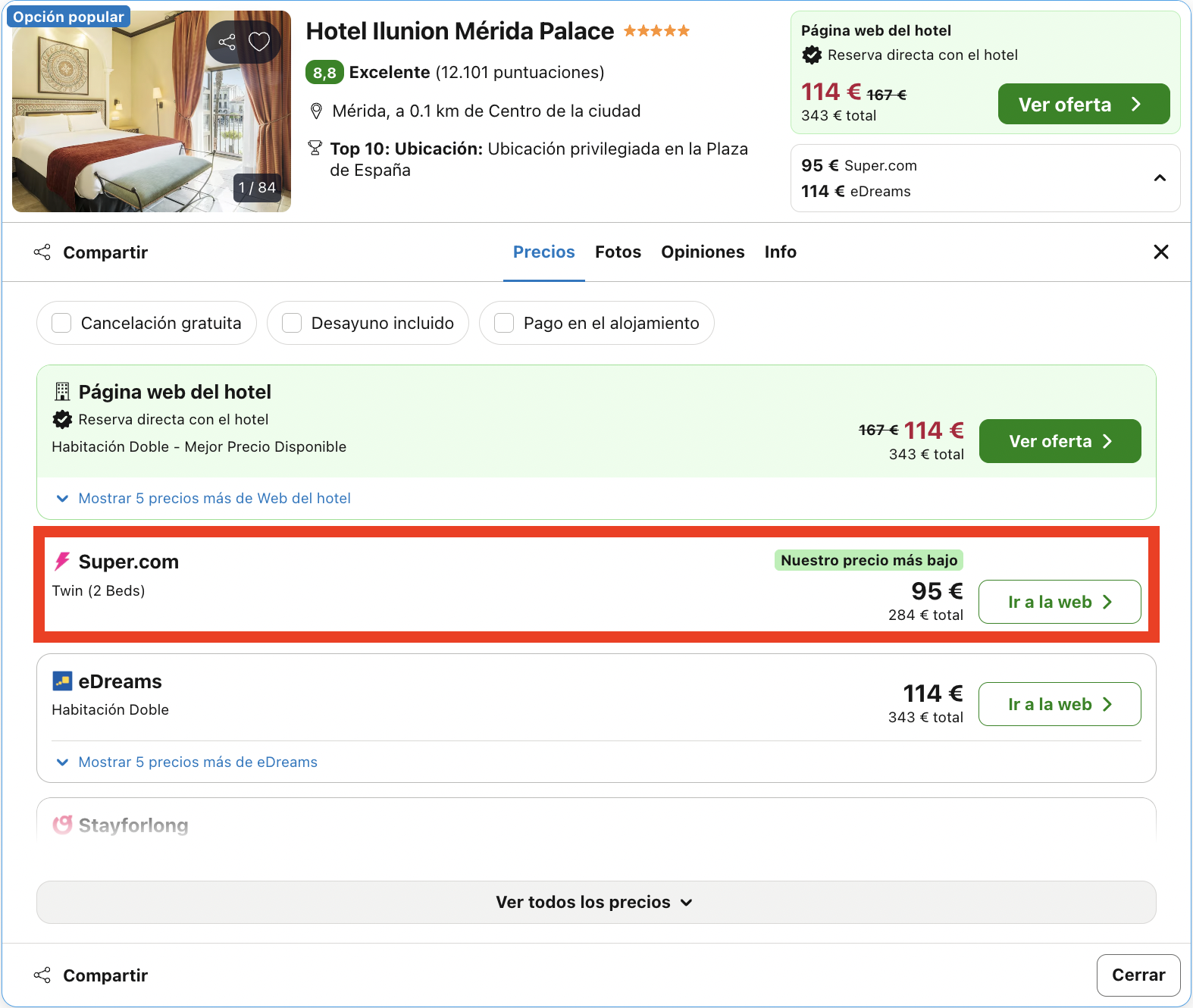 Mérida: hotel 5* que es un palacio restaurado del siglo XV desde 47€ p.p./noche