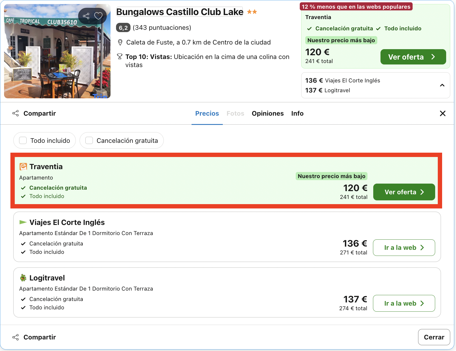 Vacaciones de última hora en Fuerteventura: aparthotel para 4 personas desde 30€ p.p./noche