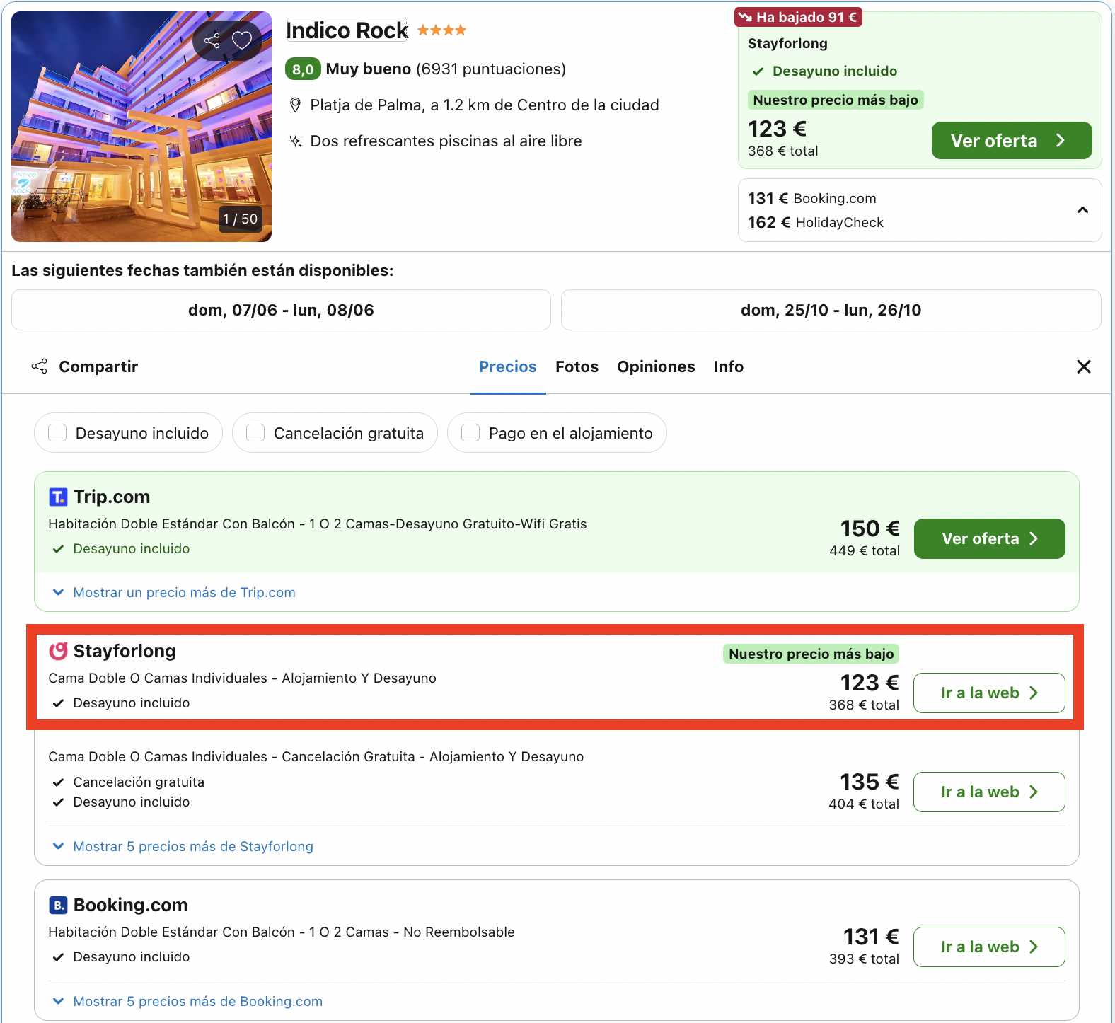 Exclusivo hotel solo adultos con eventos musicales a diario desde 61€ p.p./noche