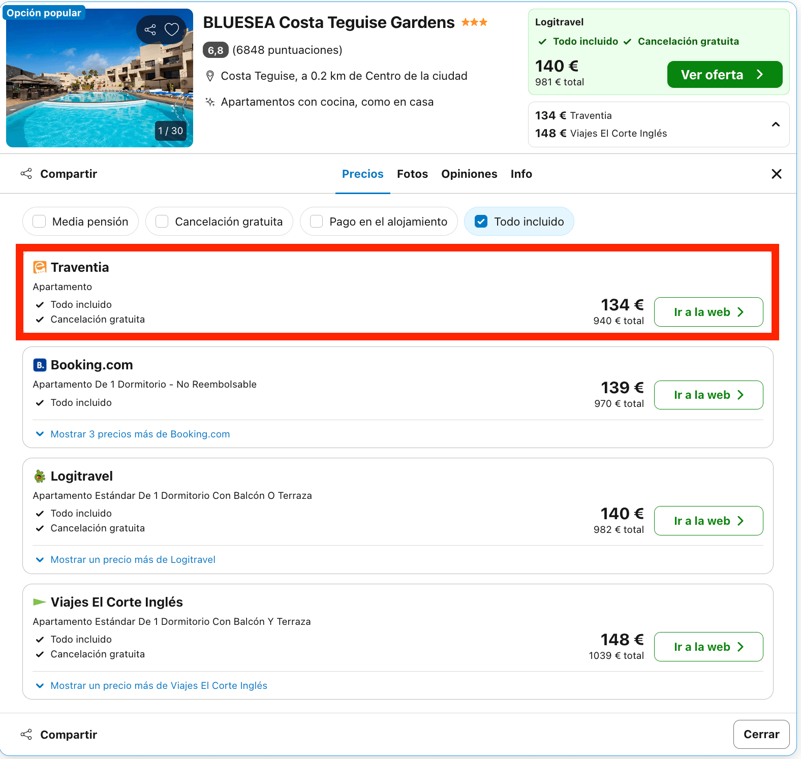 Vacaciones en Lanzarote: 7 noches en un aparthotel con todo incluido desde 470€ p.p.