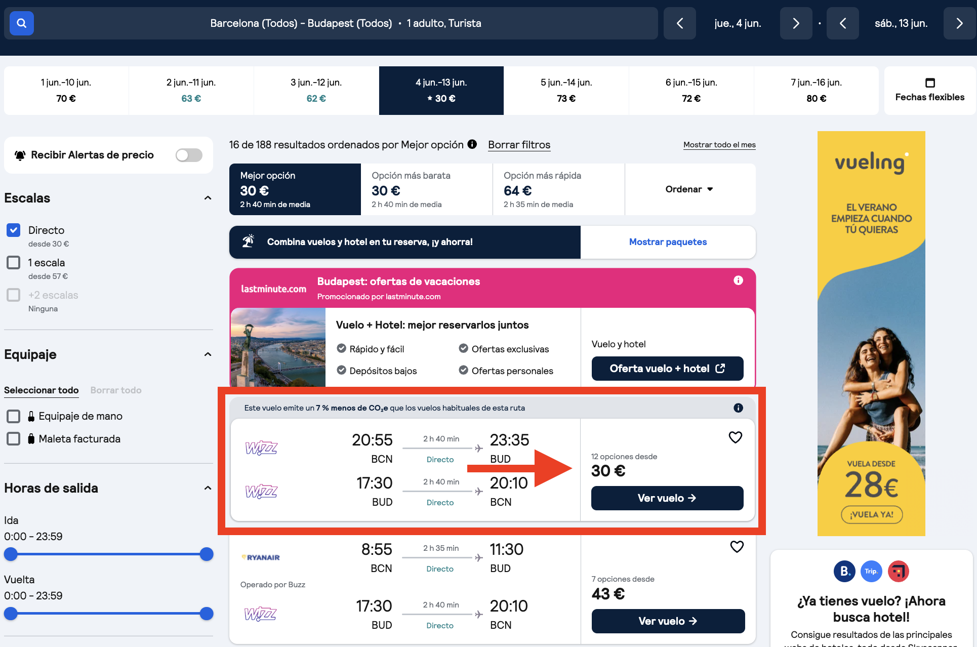 Vuelos a Budapest por 30€ ida y vuelta