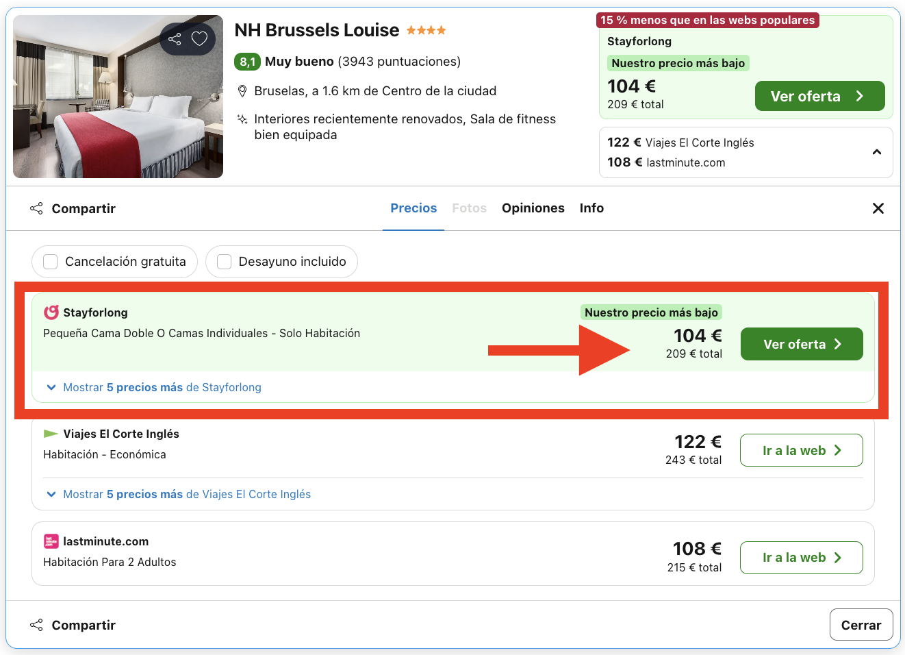 Vuelos a Bruselas + 2 noches en hotel NH 4* céntrico por 137€