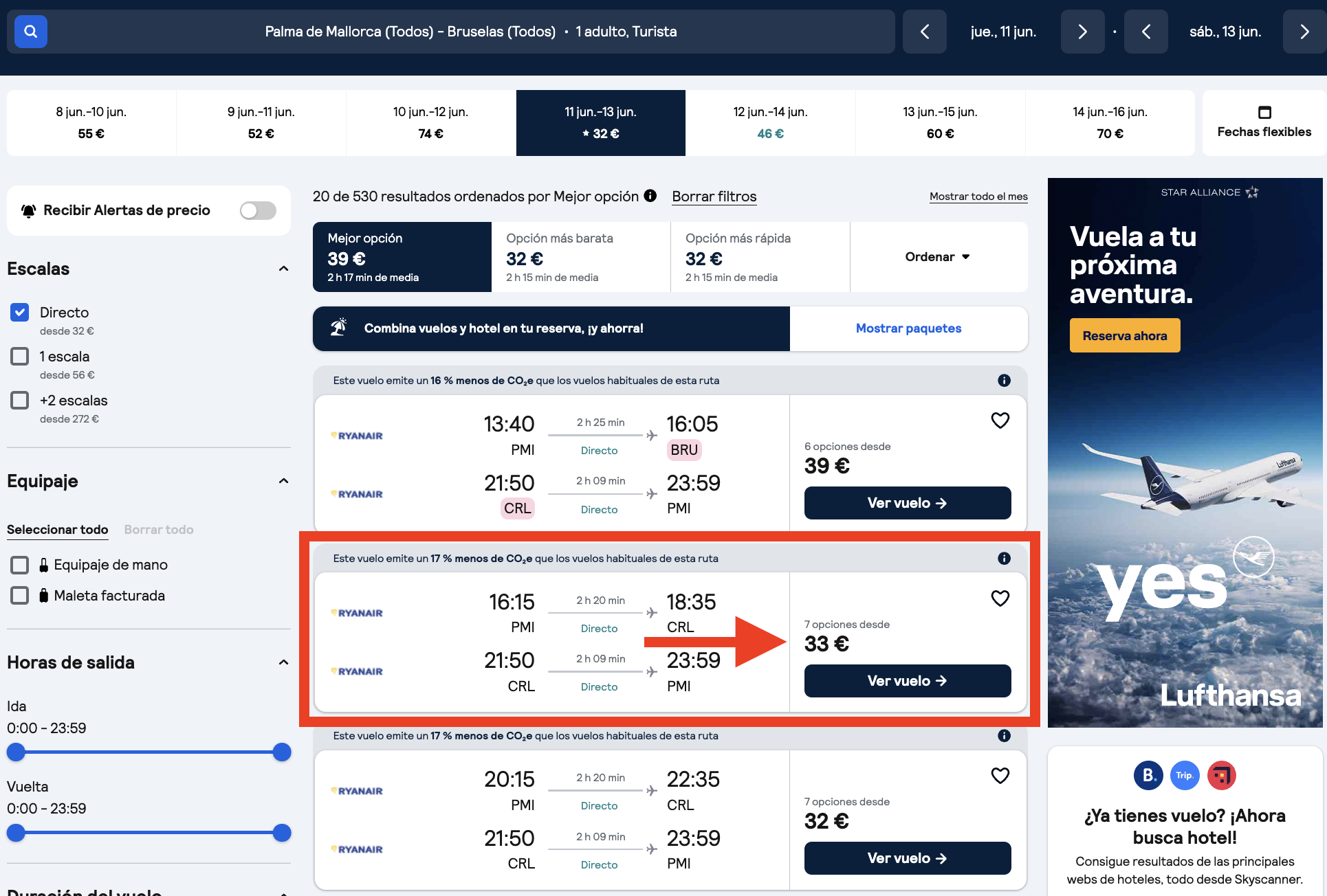 Vuelos a Bruselas + 2 noches en hotel NH 4* céntrico por 137€