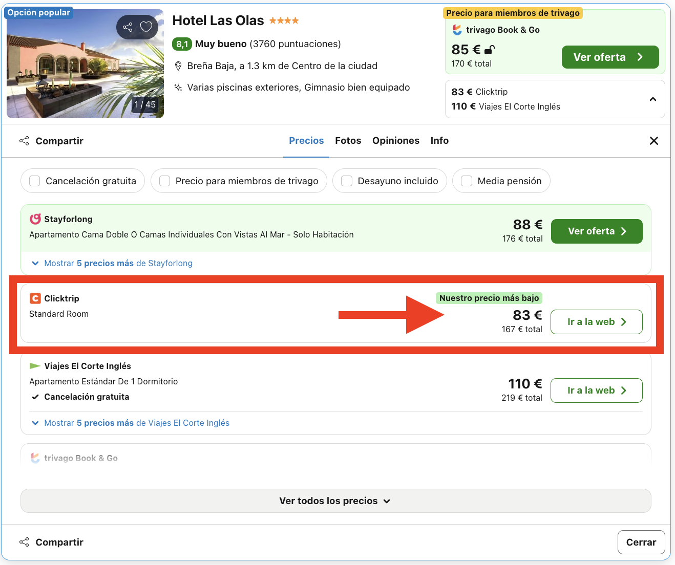 Fin de semana en La Palma: hotel 4* frente al mar por 41€