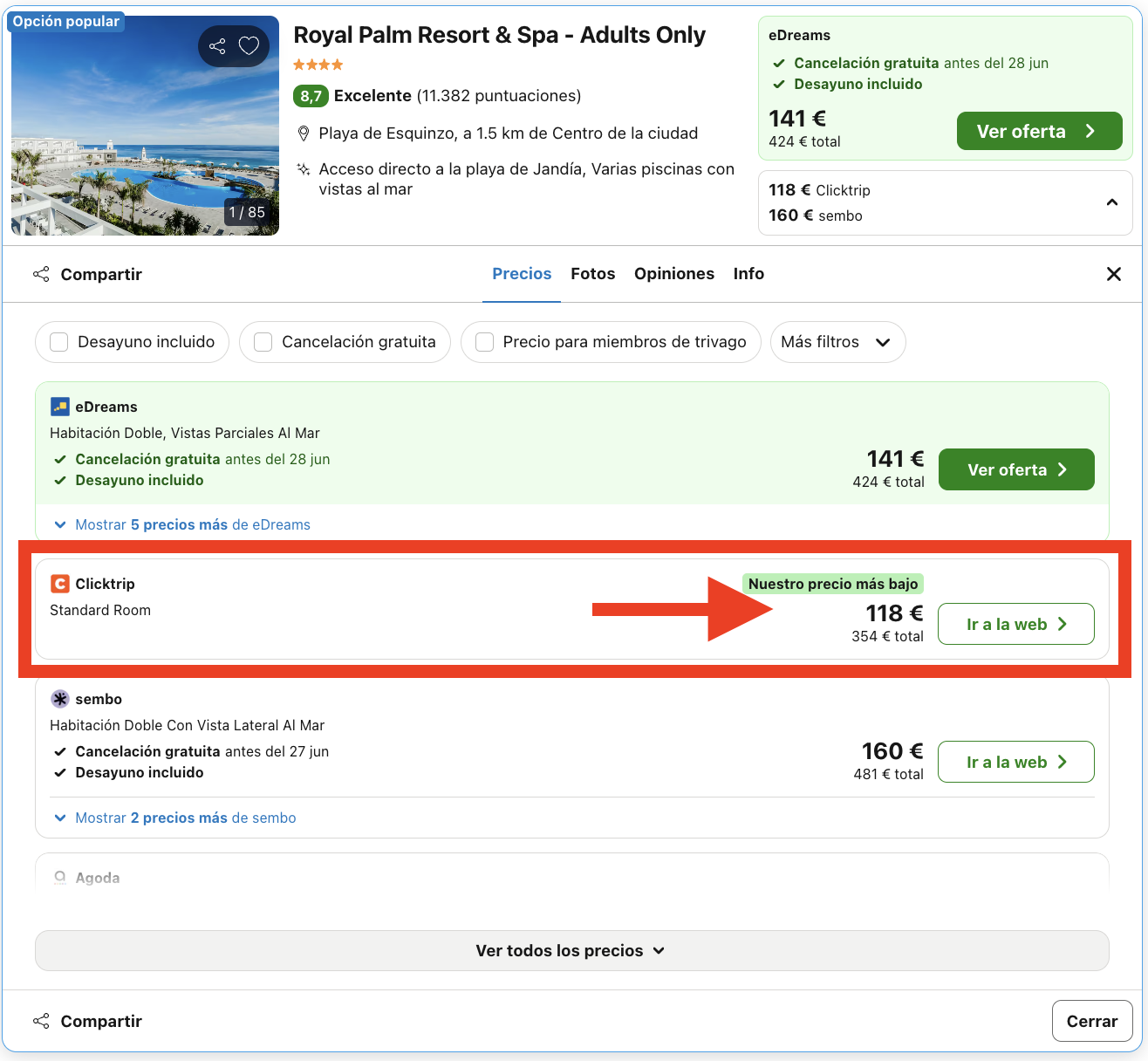 Resort & Spa 4* solo para adultos en la isla de la eterna primavera por 59€