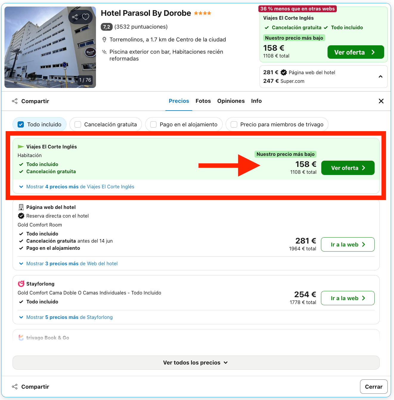 Verano en Torremolinos: hotel 4* con TODO INCLUIDO por 79€