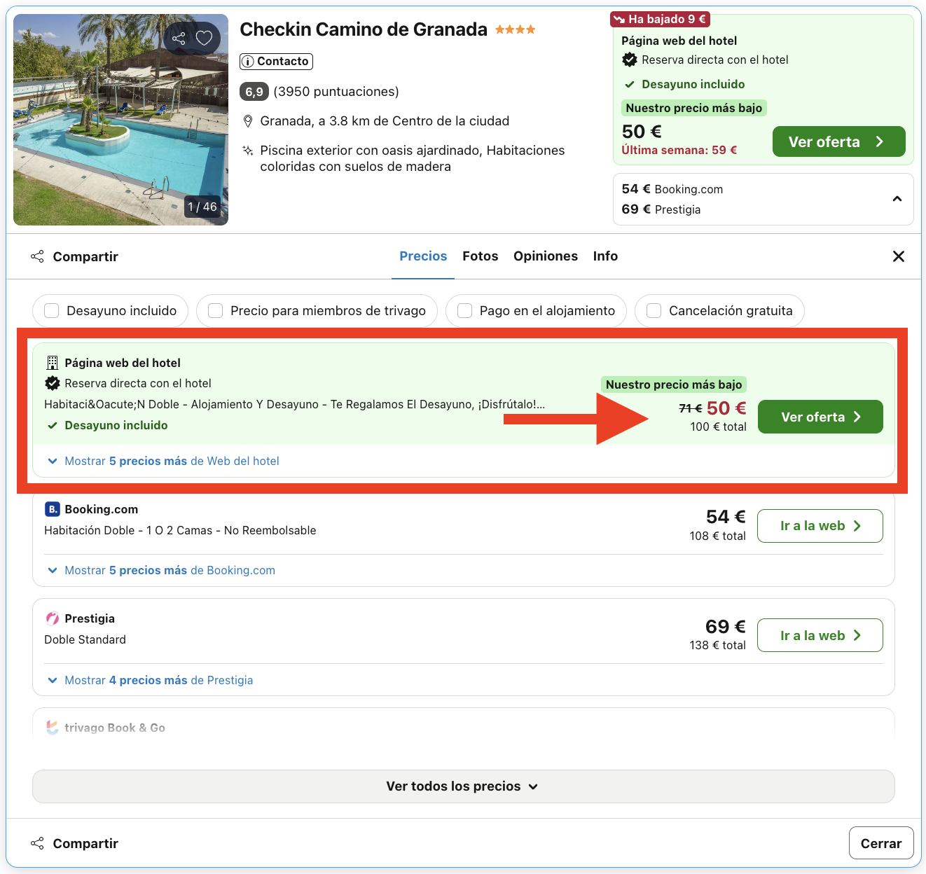 Fin de semana en Granada: hotel 4* por 25€