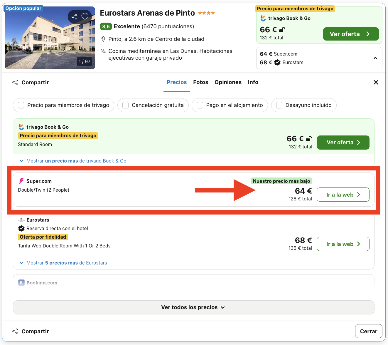 Fin de semana en un hotel 4* junto al Parque temático Warner Madrid por 32€