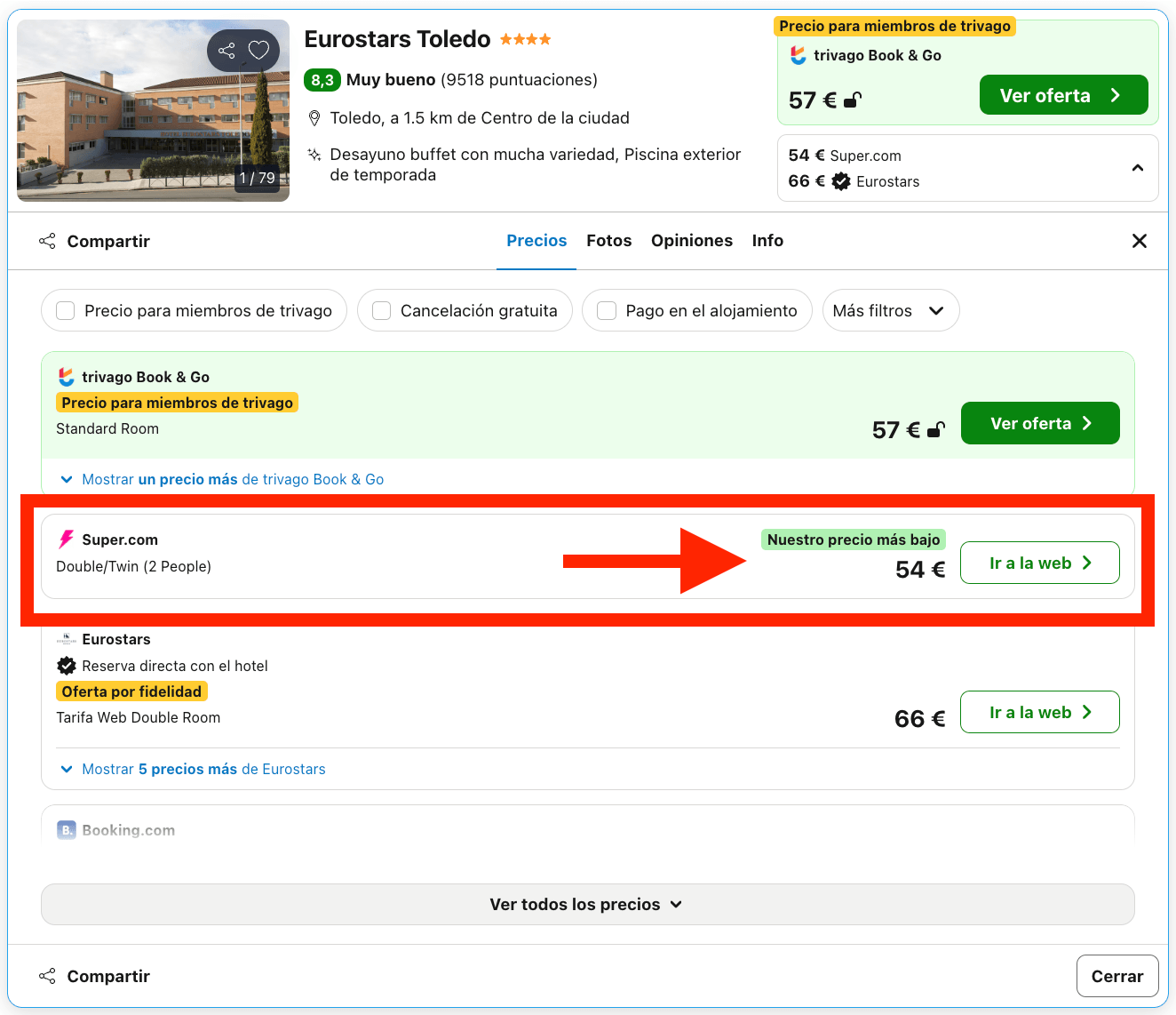 Escada de última hora: hotel 4* en Toledo desde 27€ p.p./noche