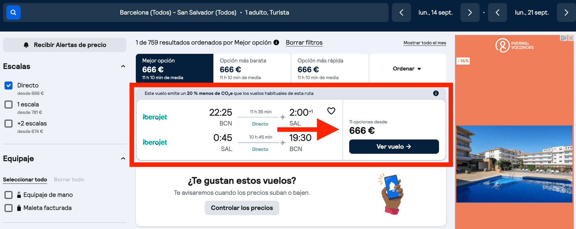 Vuelos directos a El Salvador desde 666€ ida y vuelta p.p.