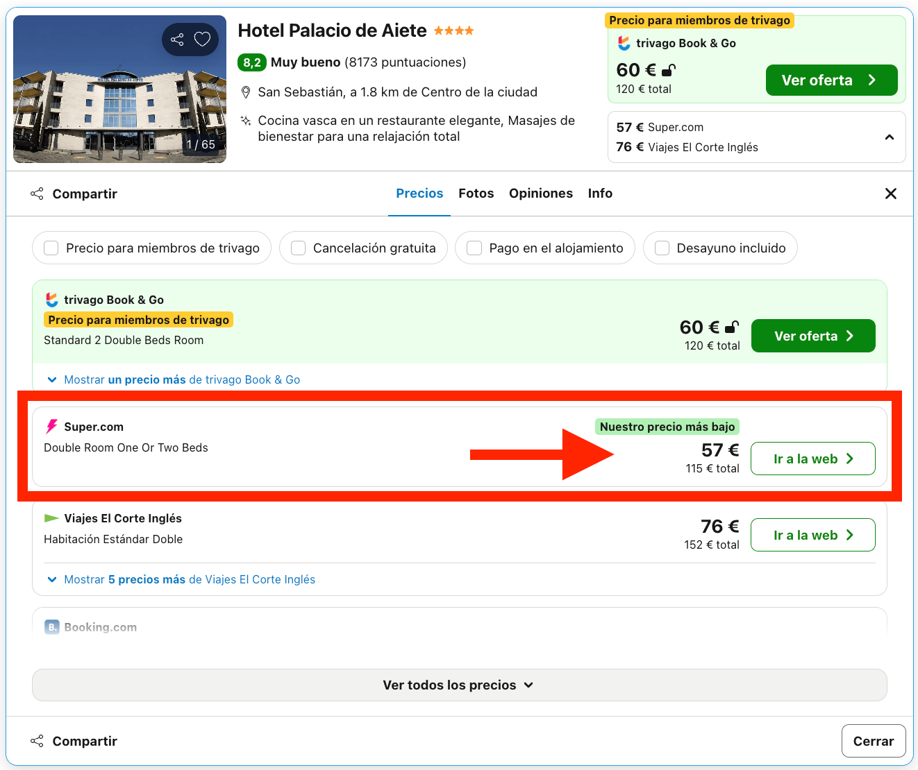 Fin de semana en Donostia-San Sebastián: hotel 4* desde 32€ p.p./noche