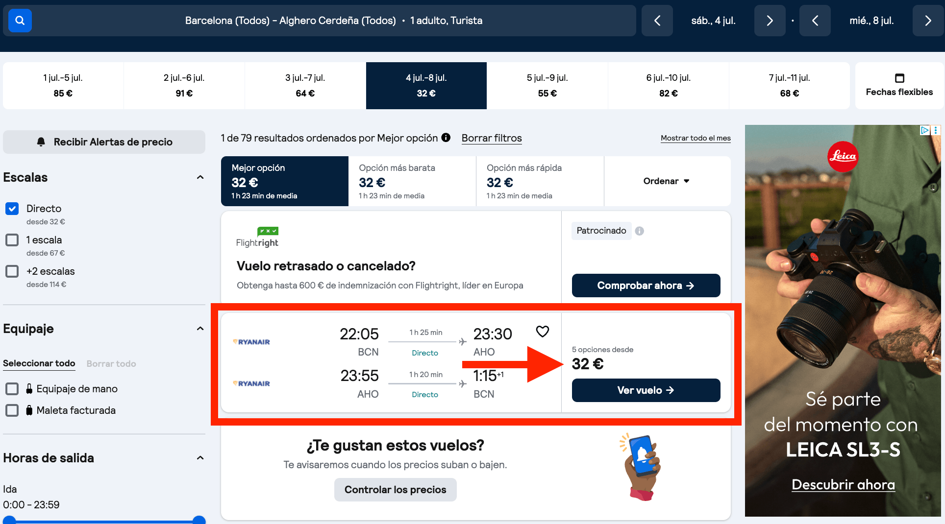 Verano en Cerdeña: vuelos desde 32€ ida y vuelta p.p.