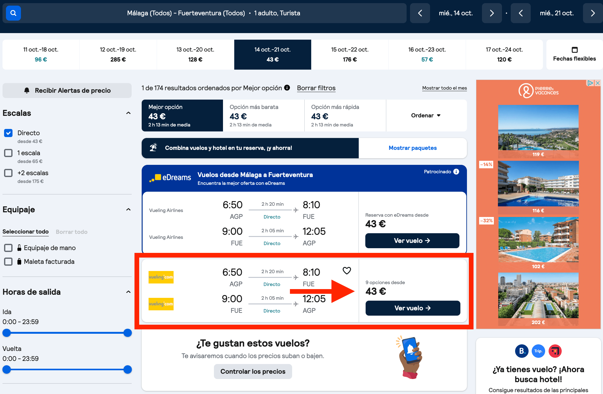 Fuerteventura: vuelos de ida y vuelta + 7 noches desde 182€ p.p.