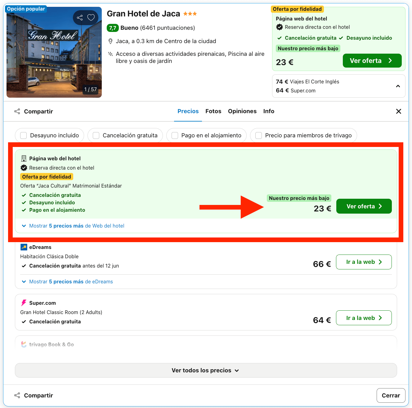 Escapada de última hora a Jaca: hotel con encanto desde 11€ p.p./noche
