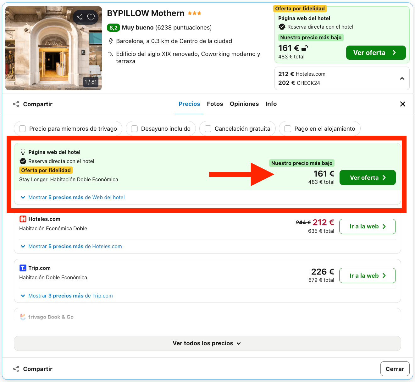 Hotel boutique en el centro de Barcelona solo para adultos desde 80€ p.p./noche