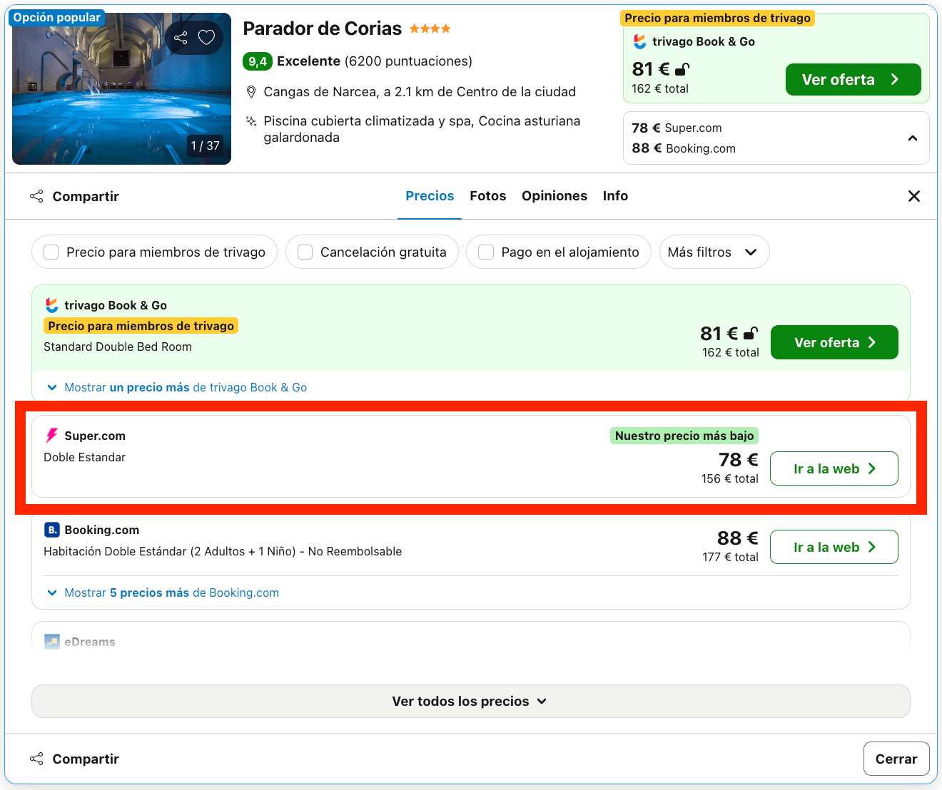 Parador ubicado en un impresionante monasterio declarado Monumento Histórico-Artístico Nacional desde 39€ p.p./noche