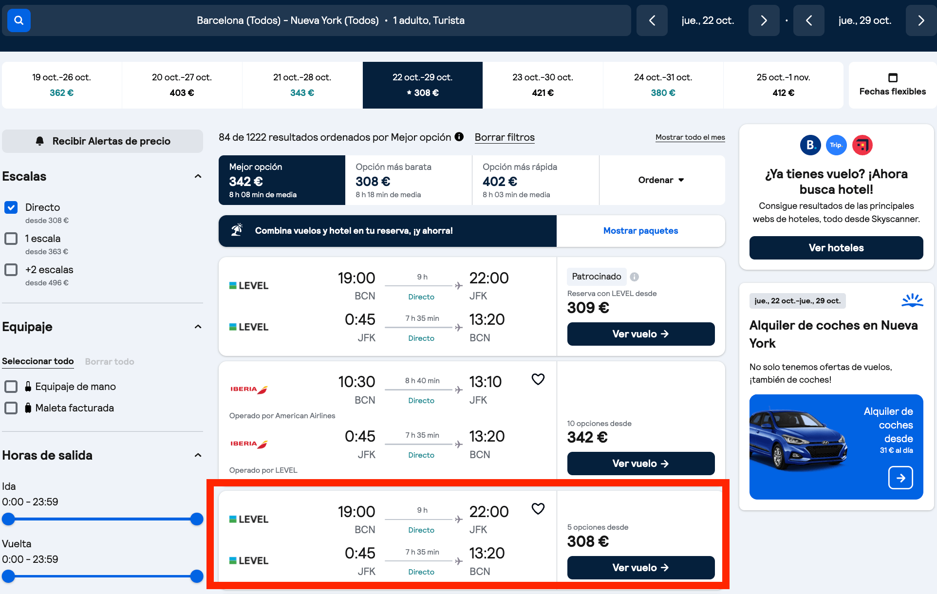 Nueva York: vuelos directos + 7 noches en un hotel en Wall Street desde 979€ por persona