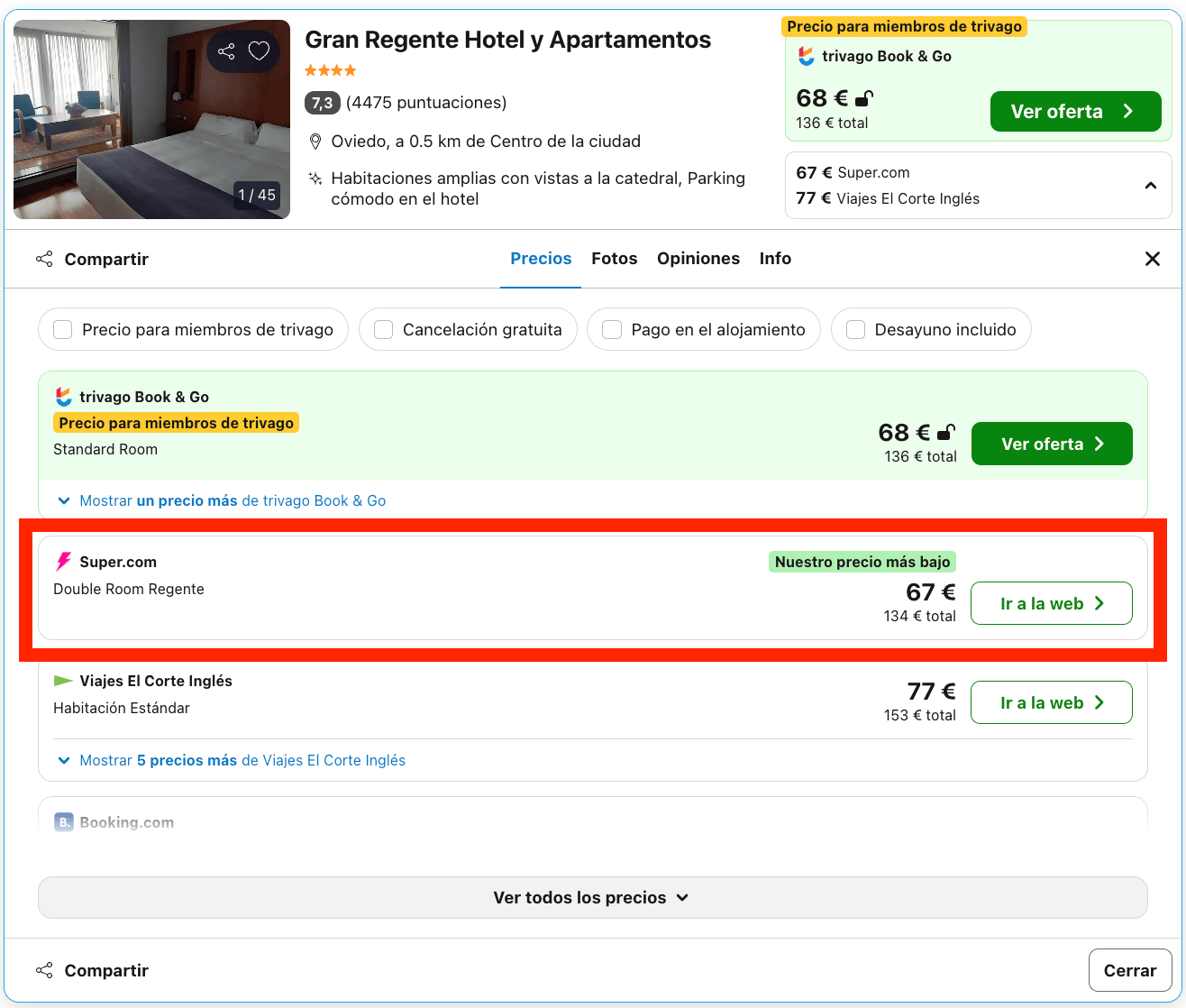 Fin de semana en Oviedo: hotel 4* desde 33€ p.p./noche