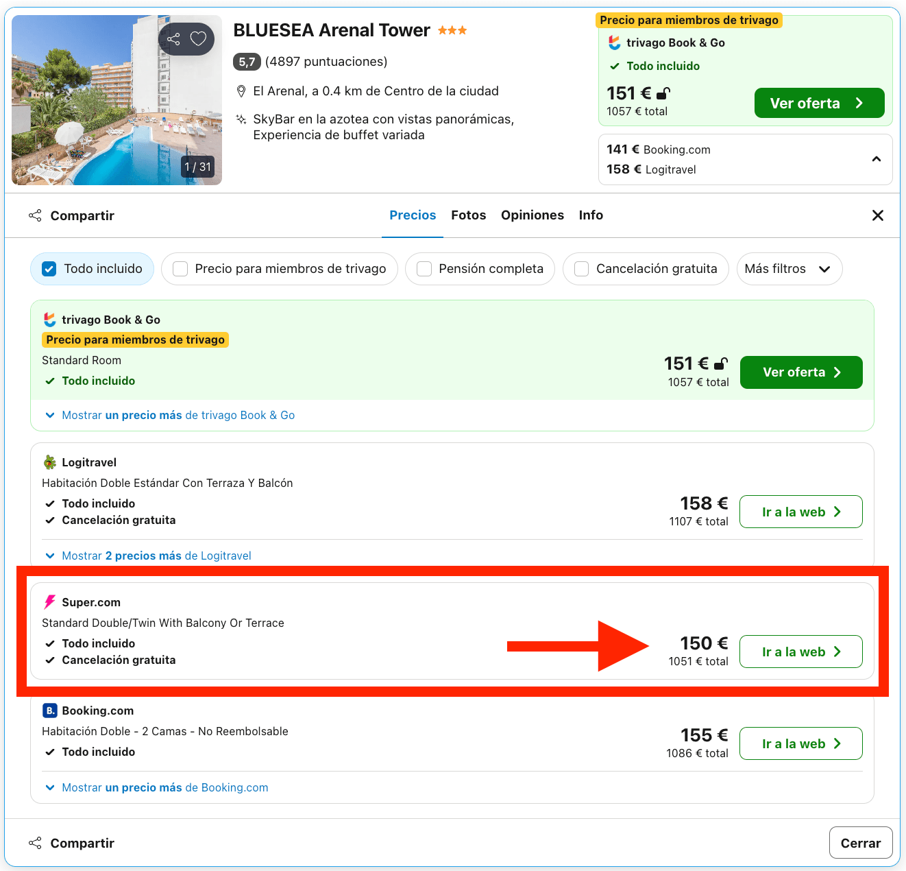 Agosto en Mallorca: hotel con TODO INCLUIDO desde 75€ p.p./noche