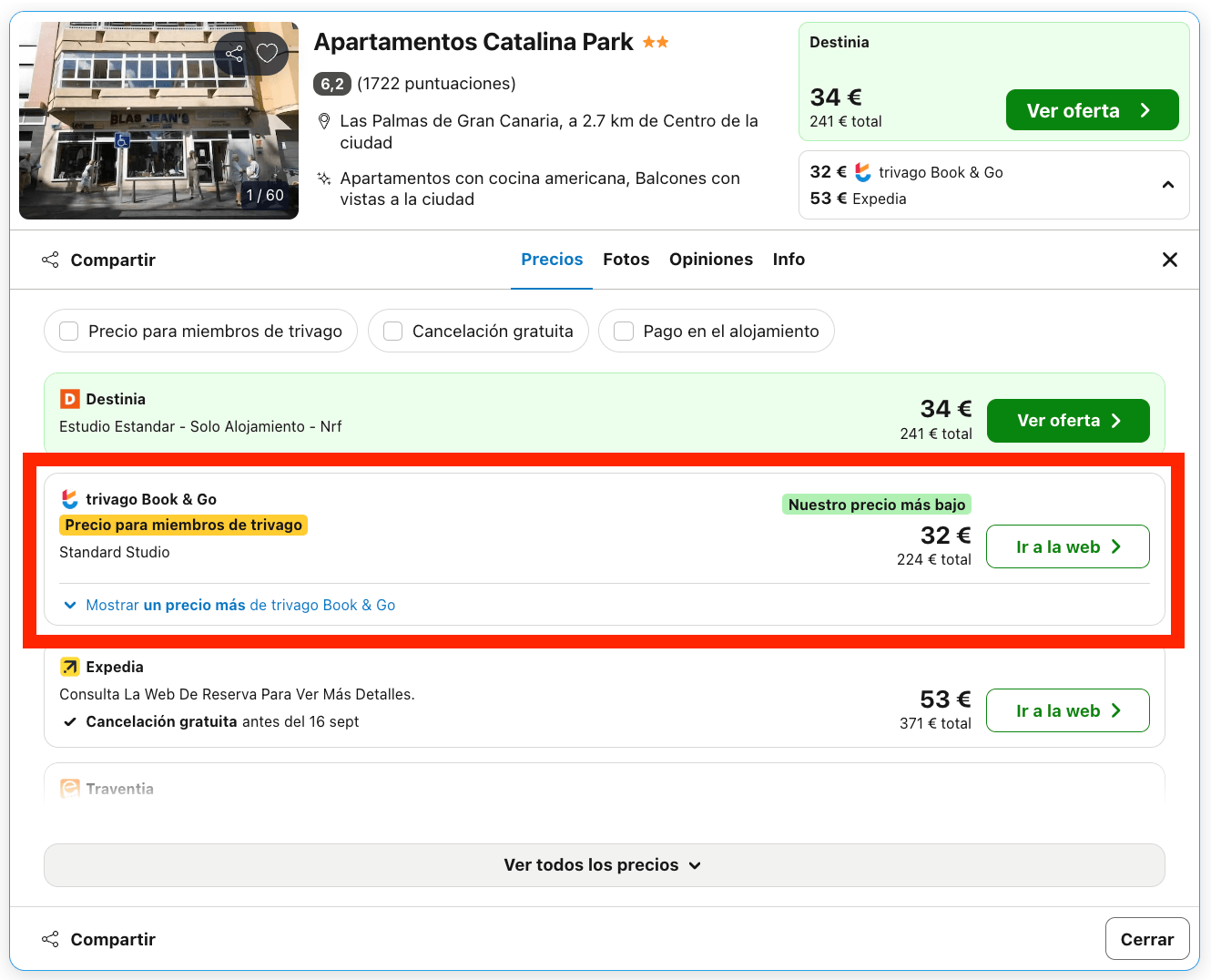 Vuelos a Las Palmas + 7 noches en aparthotel desde 146€ por persona