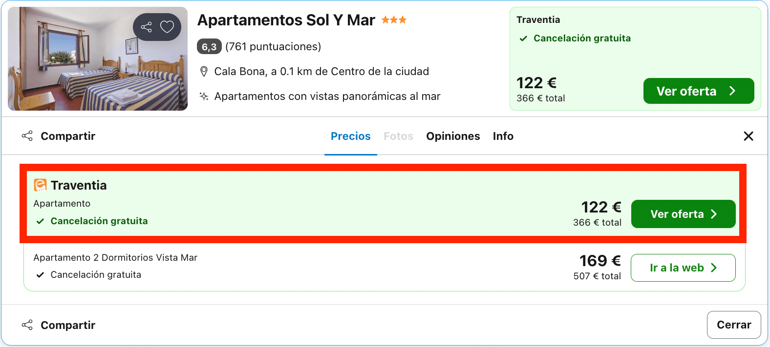Mallorca: vuelos + 2 noches en un aparthotel en la playa por 90€ por persona
