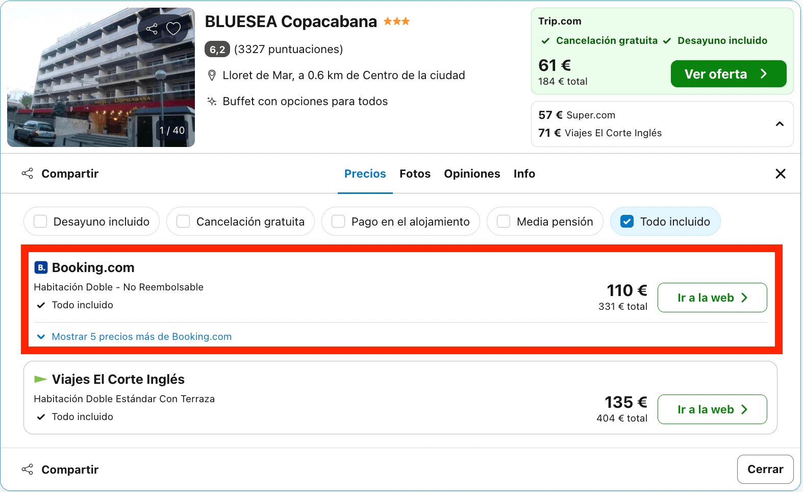 Todo incluido en la Costa Brava: acogedor hotel desde 55€ p.p./noche