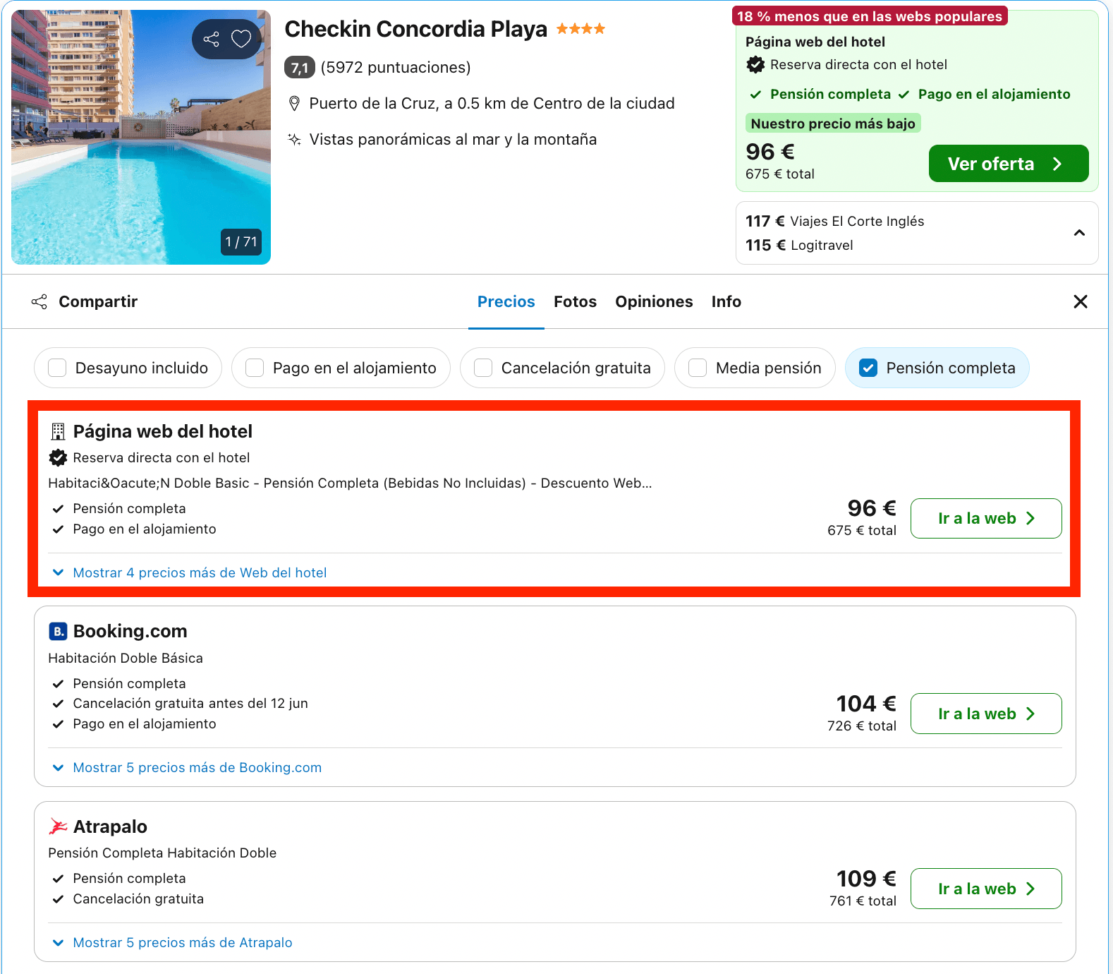 Verano en Puerto de la Cruz: 7 noches en un hotel con todas las comidas incluidas a partir de 337€
