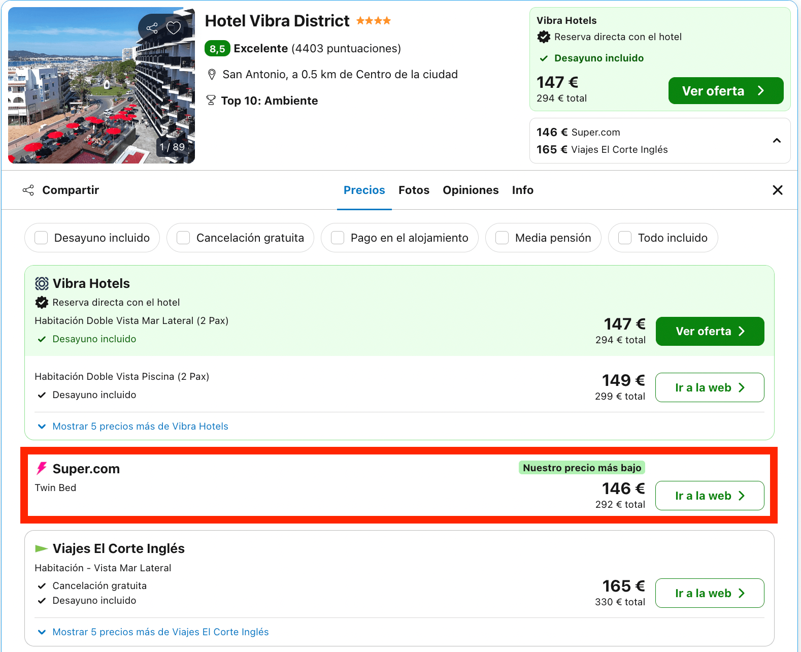 Ibiza: hotel 4* exclusivo para adultos desde 73€ p.p./noche