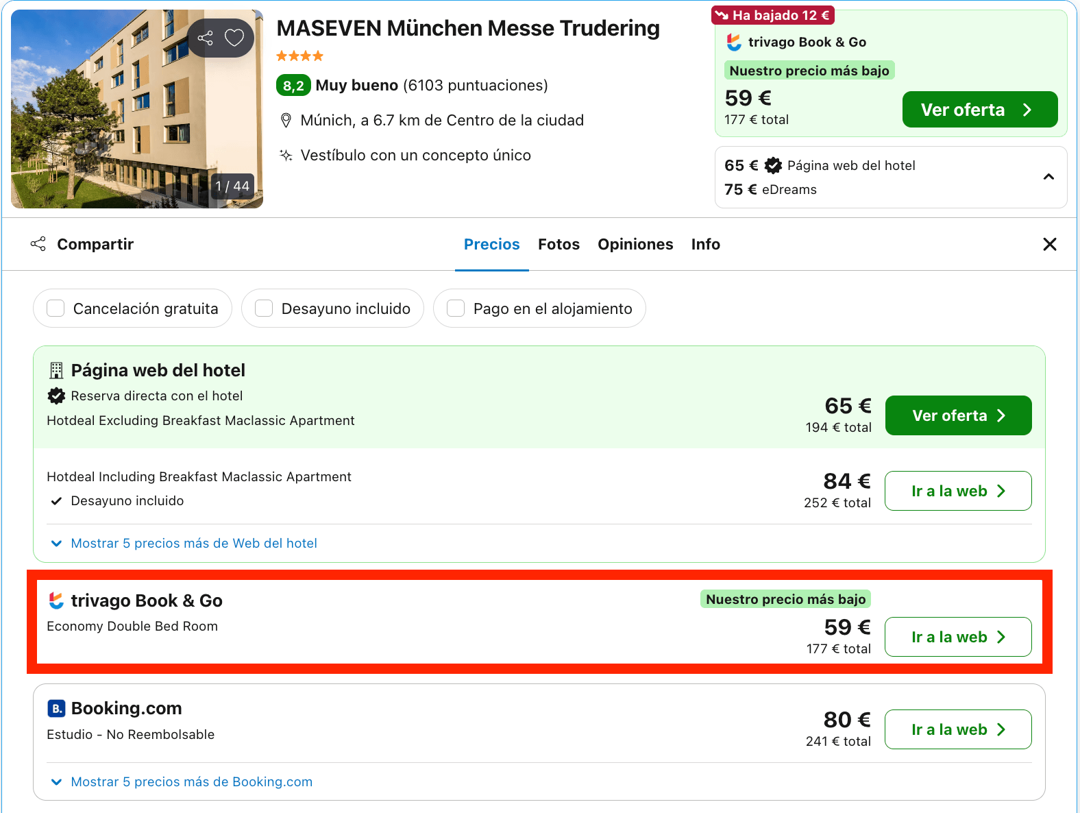 Puente de mayo en Múnich: aparthotel 4* a partir de 29€ p.p./noche
