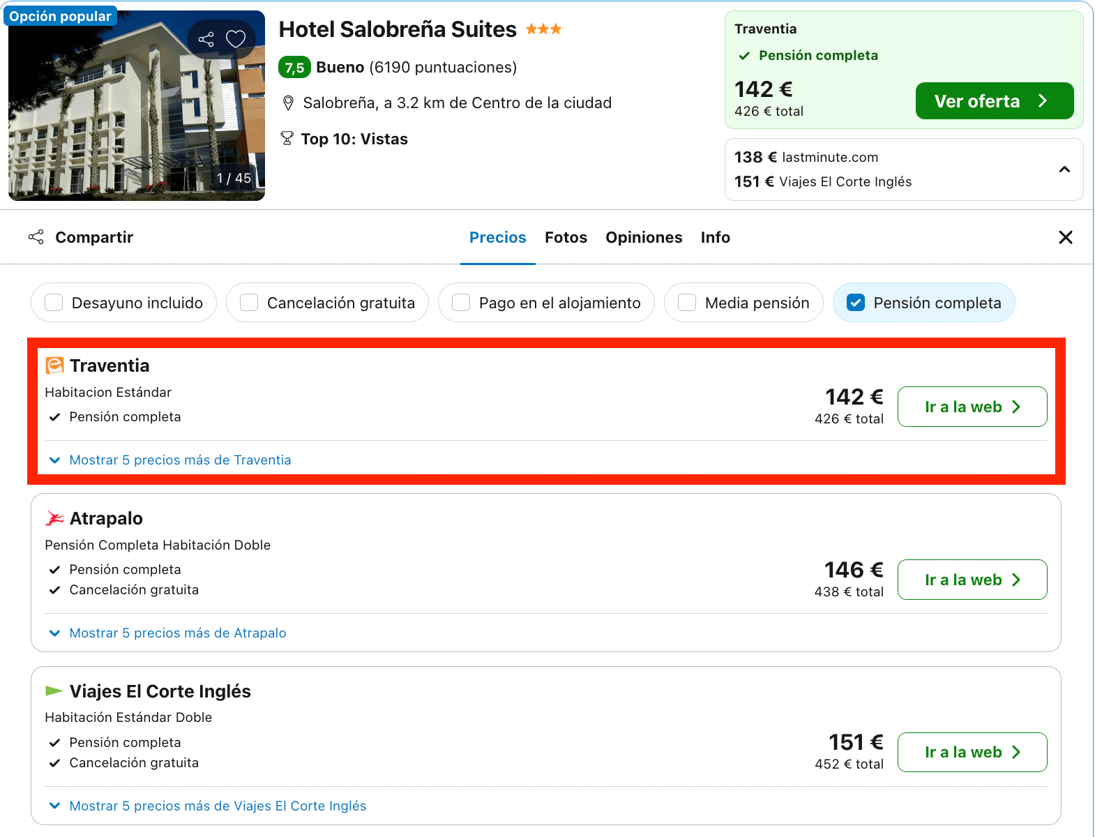 Vacaciones en Salobreña: 7 noches en un hotel 4* con pensión completa desde 213€ por persona