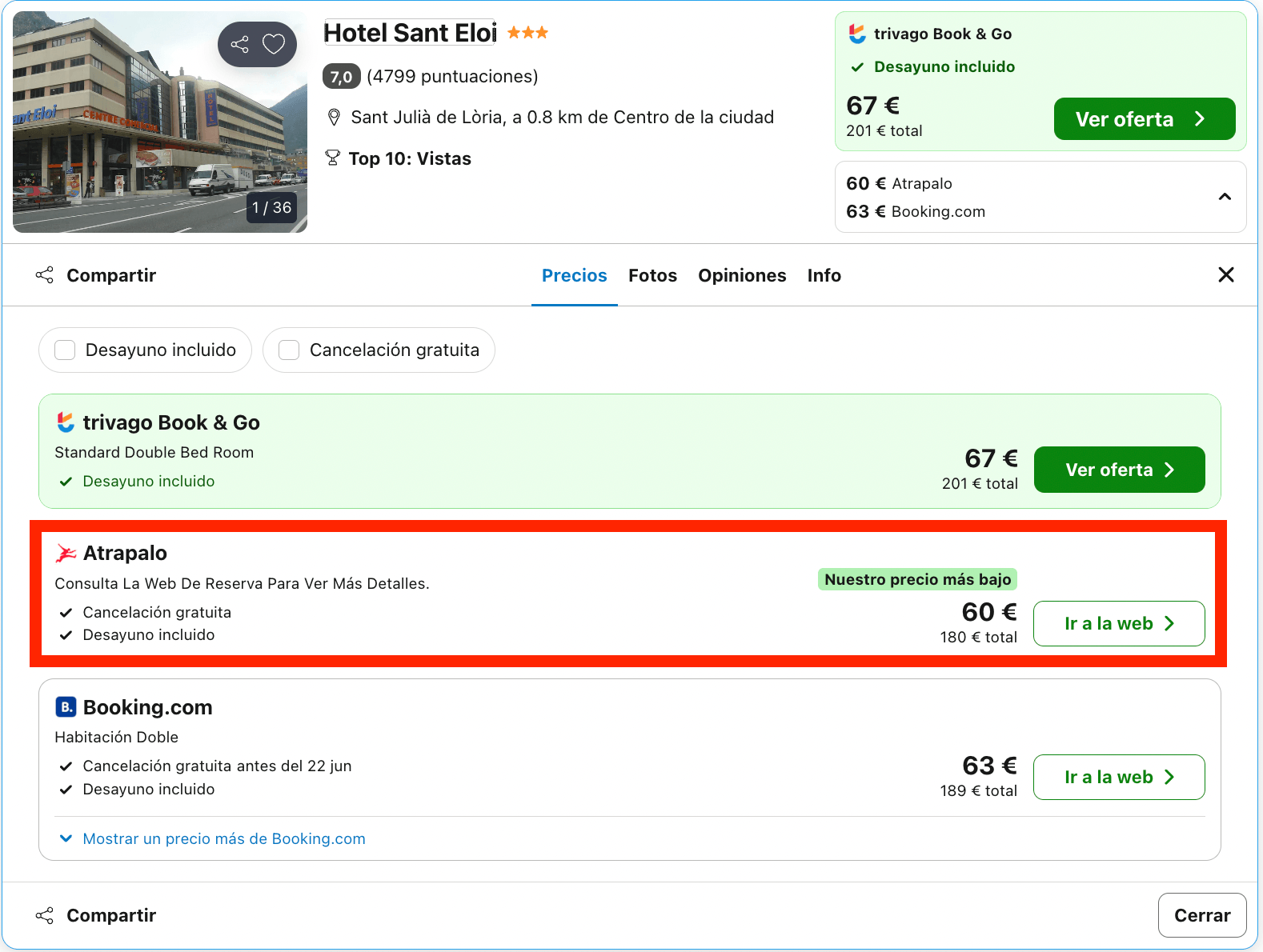 Andorra: hotel cerca de Naturland (el famoso parque de aventuras) por 30€