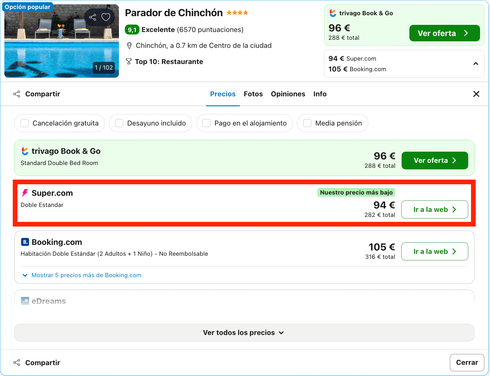 Parador en un edificio con toques mudéjares propios de la arquitectura del siglo XVI desde 47€ p.p./noche
